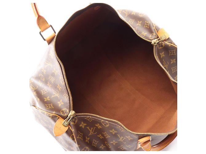 Borsa Boston Louis Vuitton Keepall 50 Monogram Marrone - vista 3
