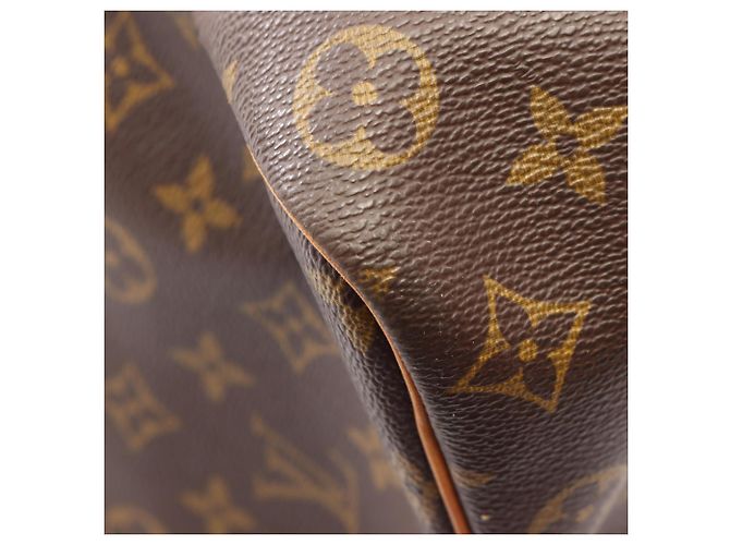 Borsa Boston Louis Vuitton Keepall 50 Monogram Marrone - vista 6