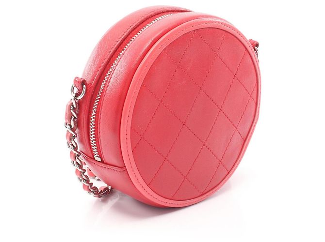 Timeless Borsa a Spalla Rotonda Matelassé Chanel Rosa Rosso - vista 2