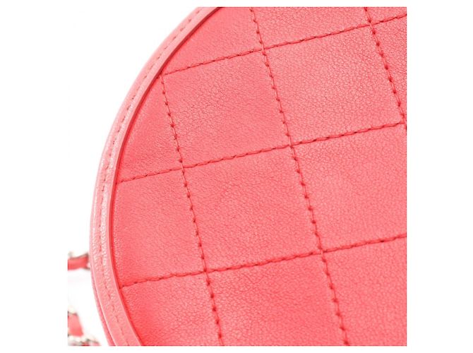 Timeless Borsa a Spalla Rotonda Matelassé Chanel Rosa Rosso - vista 8