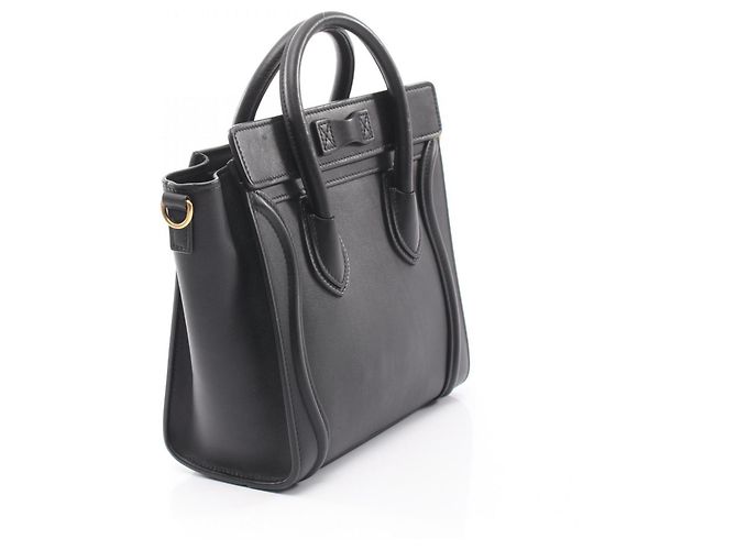 Céline Borsa Celine Luggage Nano Shopper 2-Way Nero - vista 2