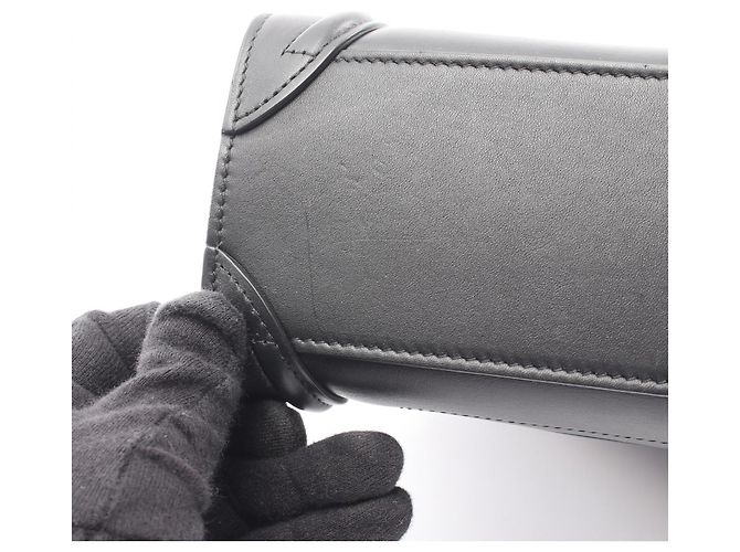 Céline Borsa Celine Luggage Nano Shopper 2-Way Nero - vista 7