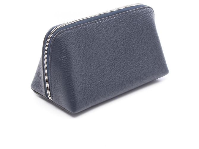 16 Céline Celine Navy Leather Handbag Pouch Navy blue - view 2