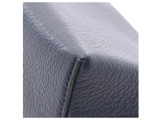 16 Céline Celine Navy Leather Handbag Pouch Navy blue - view 7