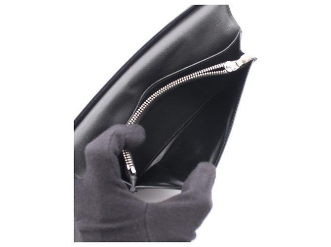 Louis Vuitton Portefeuille Brazza Damier Graphite Bi-fold Long Wallet Black - view 4