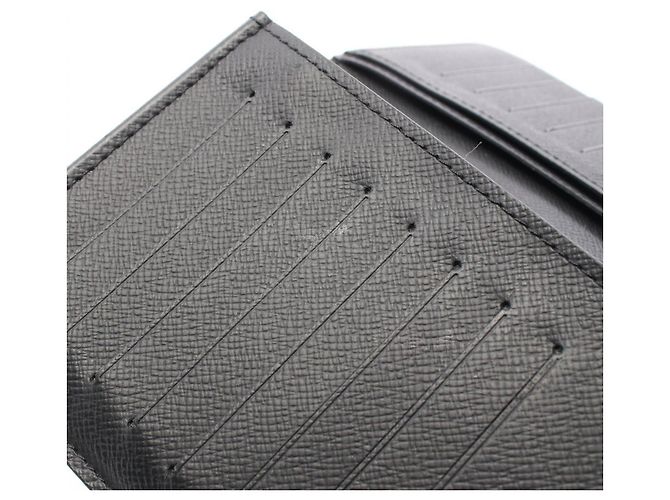 Louis Vuitton Portefeuille Brazza Damier Graphite Bi-fold Long Wallet Black - view 9