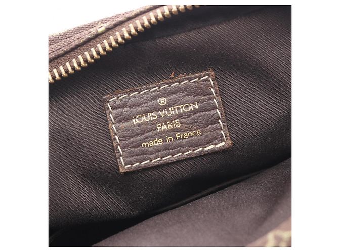 Borsa a tracolla Louis Vuitton Pochette Danube Monogram Mini Lin Ebene Marrone - vista 4