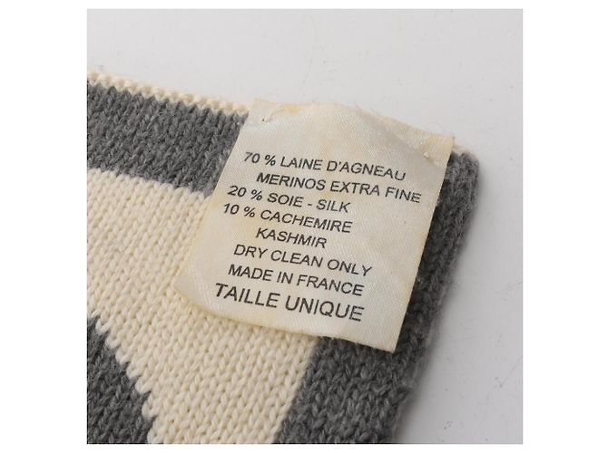 Pañuelo Chanel Coco Mark Castaño Blanco - vista 4