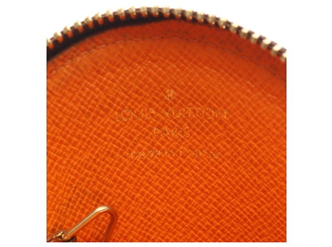 Cartera Larga Louis Vuitton Monogram Groom Coin Purse Castaño Multicolor Naranja - vista 4