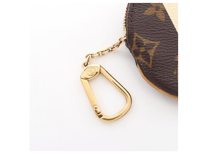 Cartera Larga Louis Vuitton Monogram Groom Coin Purse Castaño Multicolor Naranja - vista 6