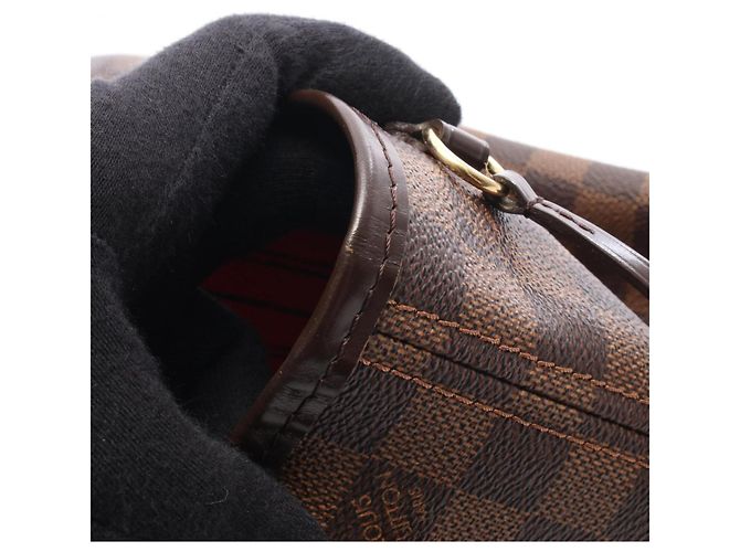 Borsa Tote Louis Vuitton Neverfull PM Marrone Damier ebene - vista 10