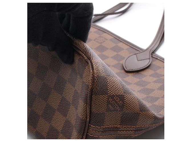 Borsa Tote Louis Vuitton Neverfull PM Marrone Damier ebene - vista 8
