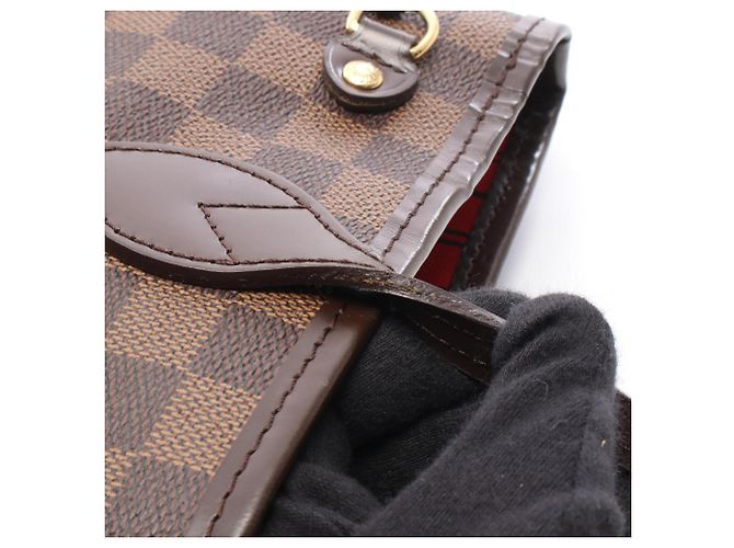 Borsa Tote Louis Vuitton Neverfull PM Marrone Damier ebene - vista 9