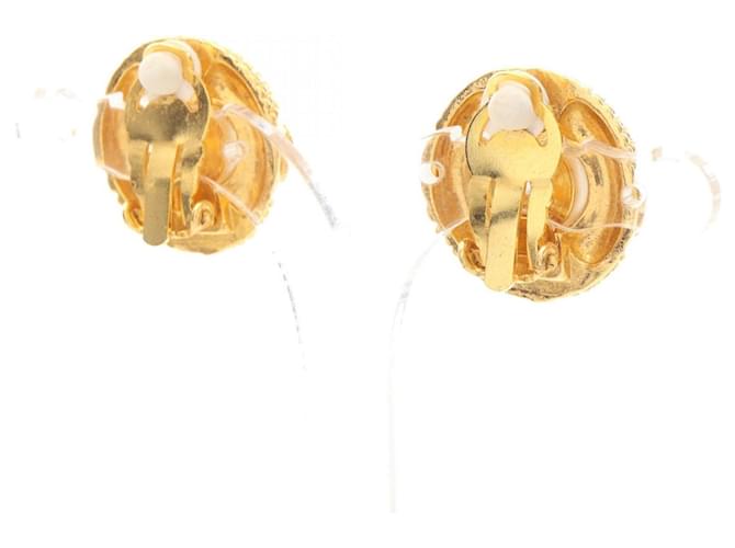 Orecchini a clip Chanel Coco Mark Bianco D'oro - vista 2