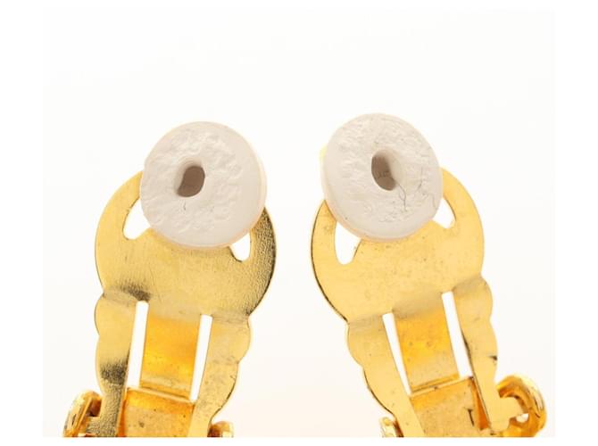 Orecchini a clip Chanel Coco Mark Bianco D'oro - vista 5