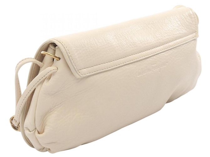 Borsa a tracolla Salvatore Ferragamo Gancini Crudo - vista 2