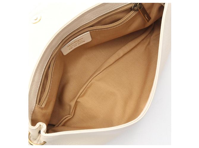 Borsa a tracolla Salvatore Ferragamo Gancini Crudo - vista 3