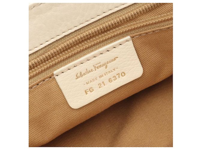 Borsa a tracolla Salvatore Ferragamo Gancini Crudo - vista 4