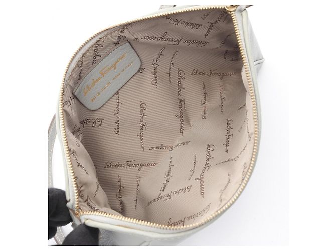 Borsa a tracolla Salvatore Ferragamo Gancini Blu - vista 3