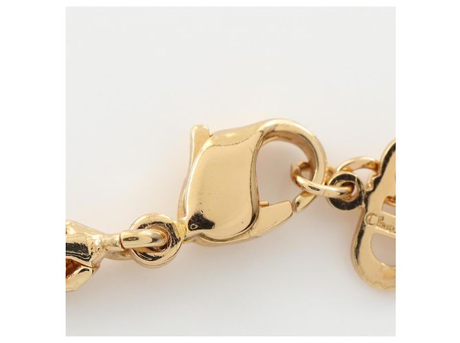Collana Christian Dior placcata in oro e strass D'oro - vista 4