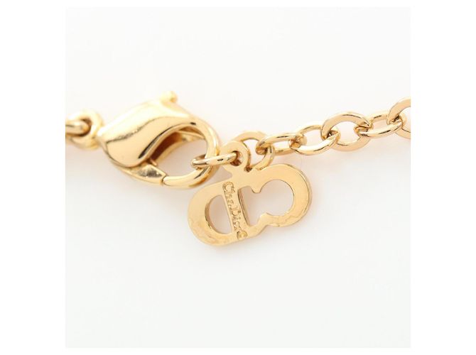 Collana Christian Dior placcata in oro e strass D'oro - vista 5