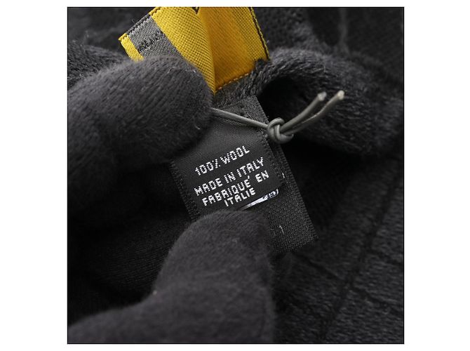Stola in lana Fendi - Nero e Grigio Marrone - vista 4