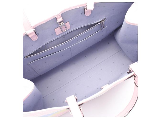 Borsa Tote Louis Vuitton OnTheGo GM LV Escale Pastel Rosa Multicolore - vista 3