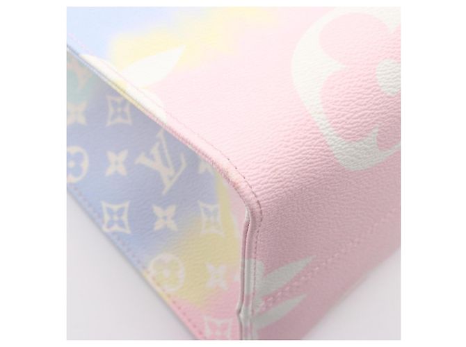 Borsa Tote Louis Vuitton OnTheGo GM LV Escale Pastel Rosa Multicolore - vista 6