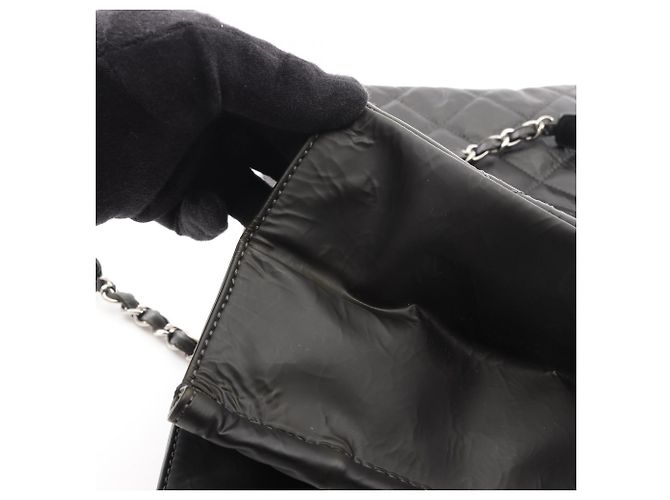 Borsa Tote Chanel Matelassé in pelle nera Nero - vista 10