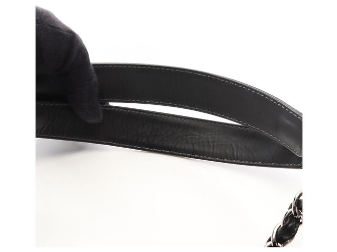 Borsa Tote Chanel Matelassé in pelle nera Nero - vista 11
