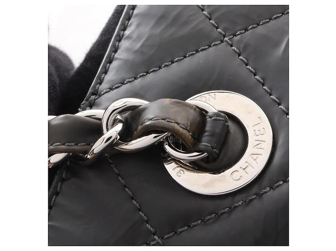Borsa Tote Chanel Matelassé in pelle nera Nero - vista 13