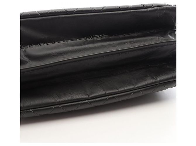 Borsa Tote Chanel Matelassé in pelle nera Nero - vista 7
