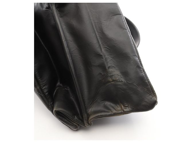Borsa Tote Chanel Matelassé in pelle nera Nero - vista 9