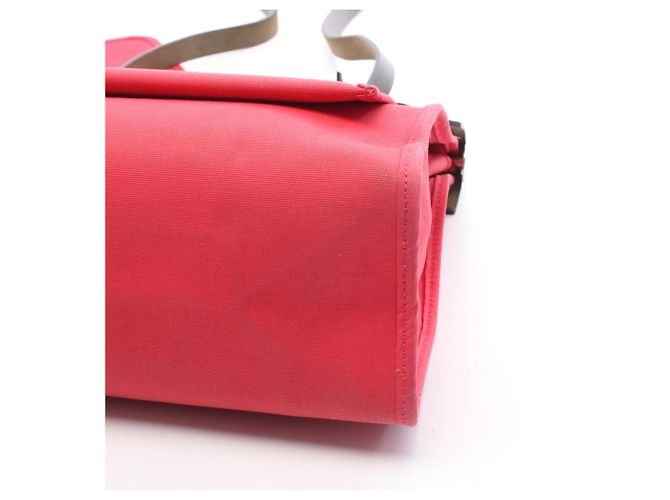 Hermès Borsa 2-Way Hermes Herbag Zip PM Nero Rosso - vista 9
