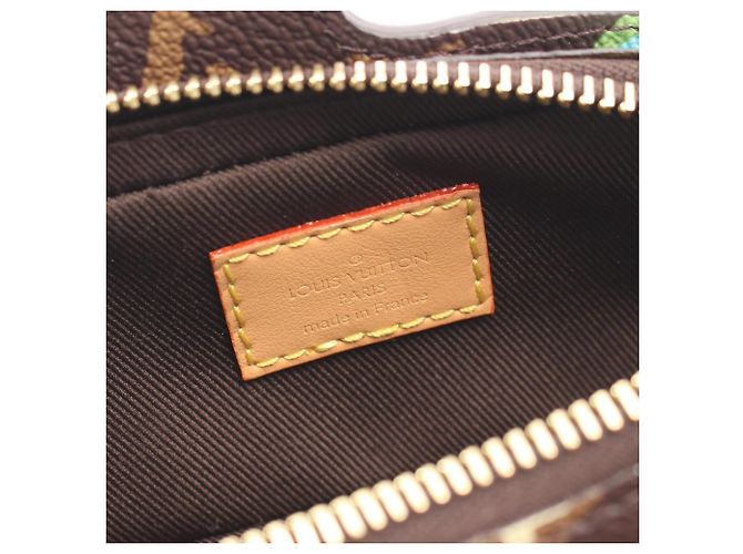 Borsa a tracolla Louis Vuitton Dog-On Strap Marrone - vista 4
