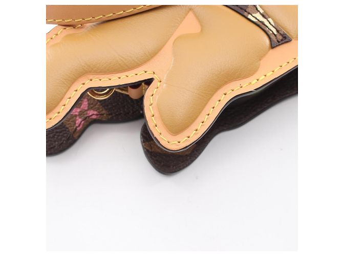 Borsa a tracolla Louis Vuitton Dog-On Strap Marrone - vista 5