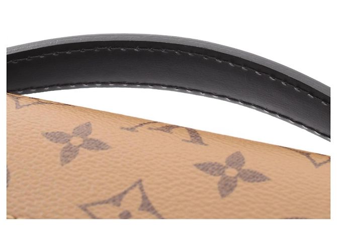 Borsa 2-Way Louis Vuitton Pochette Metis MM Monogram Reverse Marrone Nero - vista 6