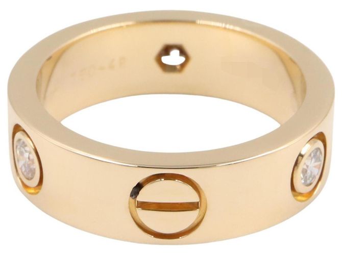 Anello Cartier Love 3PD - Oro giallo 18K con diamante D'oro - vista 3
