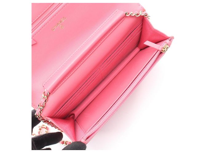 Borsa a tracolla Chanel Matelassé Double Piece Rosa - vista 3