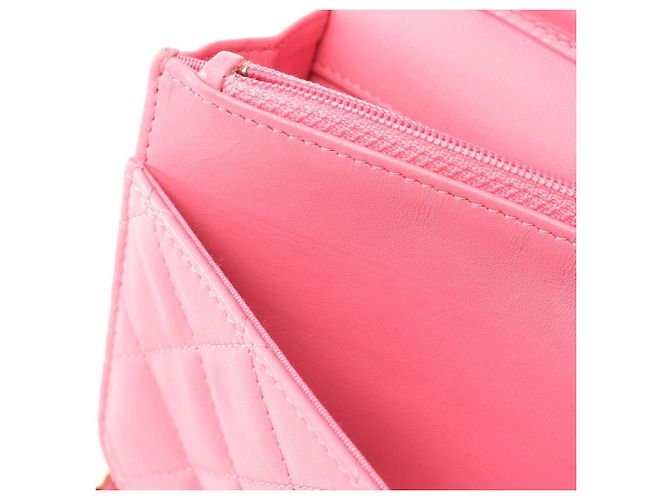 Borsa a tracolla Chanel Matelassé Double Piece Rosa - vista 9