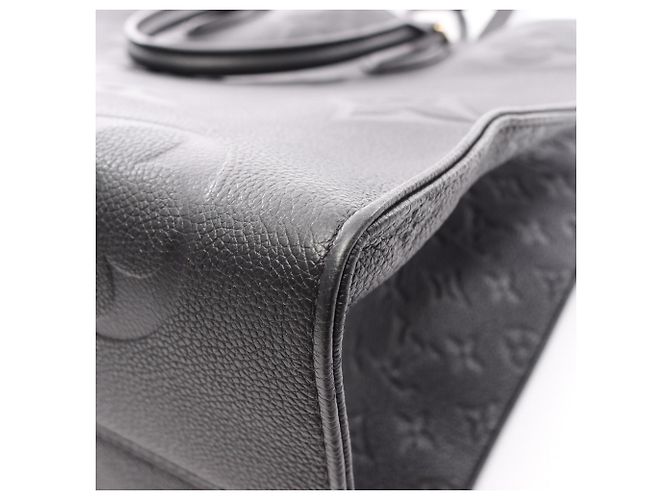 Borsa Tote Louis Vuitton OnTheGo GM Monogram Empreinte Noir Nero - vista 9