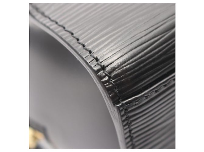Borsa Louis Vuitton Pont Neuf Epi Noir Nero - vista 9