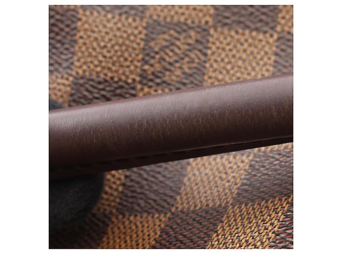 Borsa a Spalla Louis Vuitton Looping GM Damier Ebene Special Order Marrone - vista 8