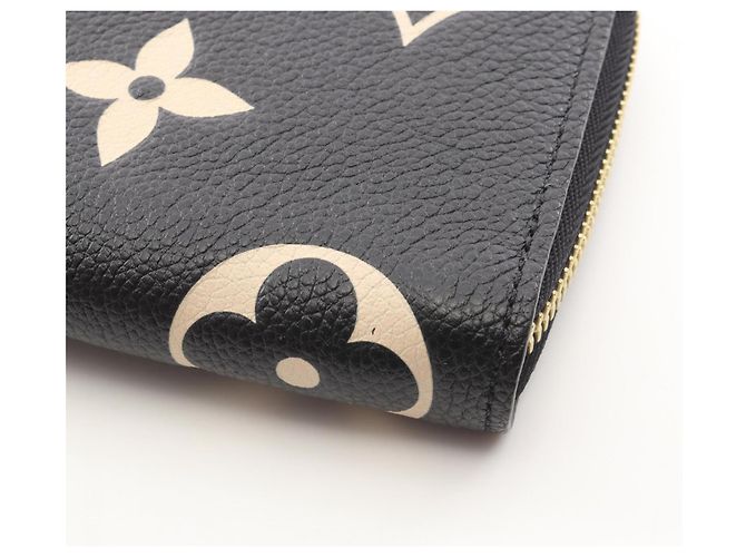 Louis Vuitton Monogram Empreinte Zippy Wallet Schwarz Beige - Ansicht 6
