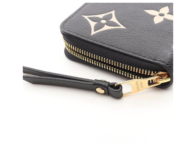 Louis Vuitton Monogram Empreinte Zippy Wallet Schwarz Beige - Ansicht 7
