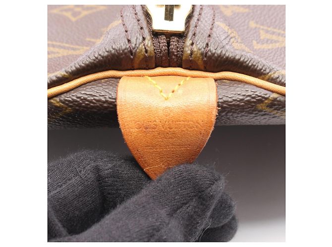 Borsa Boston Louis Vuitton Keepall 55 Monogram Marrone - vista 4