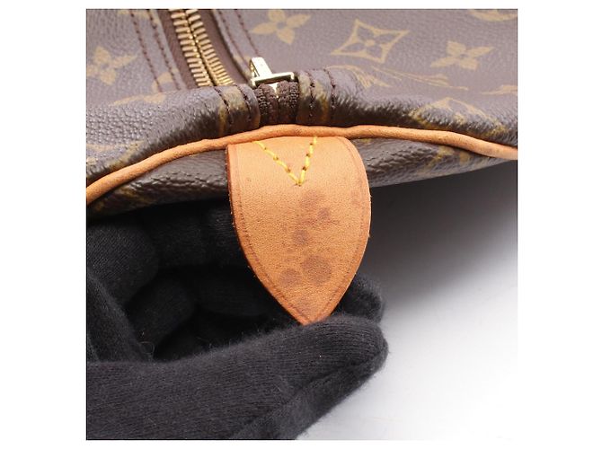 Borsa Boston Louis Vuitton Keepall 55 Monogram Marrone - vista 9