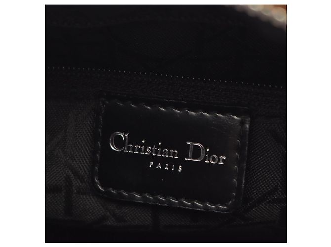 Christian Dior LADY DIOR Borsa 2-Way stampa leopardata Nero Beige - vista 4