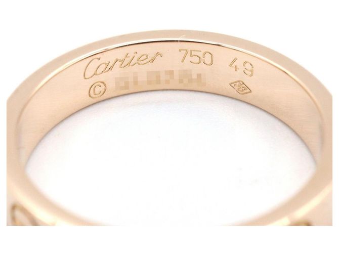 Anello Mini Love di Cartier in oro rosa 18K D'oro - vista 3