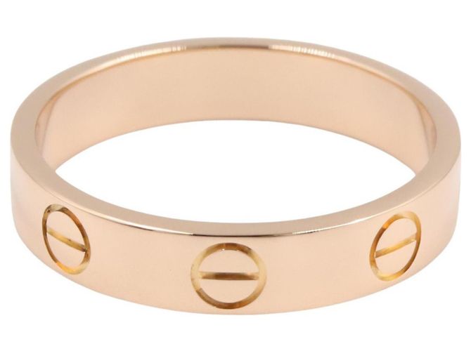 Anel Mini Love da Cartier em ouro rosa 18K Dourado - vista 2